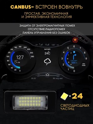 Подсветка номера для BMW X5 E70 X6 E71 E39 E60