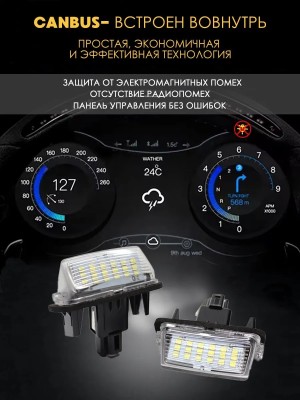Подсветка номера для Toyota Camry XV50 Highlander XU50
