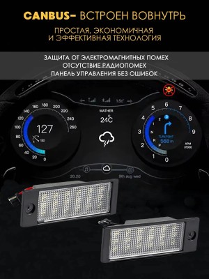 Светодиодная подсветка номера для Hyundai Tucson, Kia Cerato