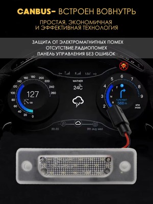 Подсветка номера для BMW 5-серии E34
