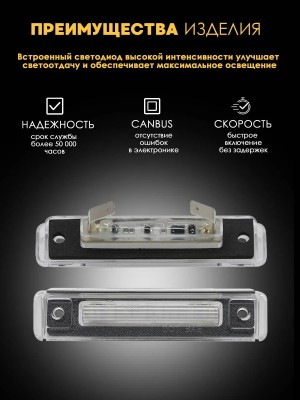 Подсветка номера для Mercedes-Benz W124, S124