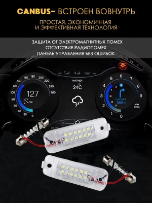 Подсветка номера для Mercedes W164 X164