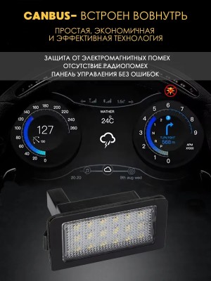 Подсветка номера для BMW 7-серии E38