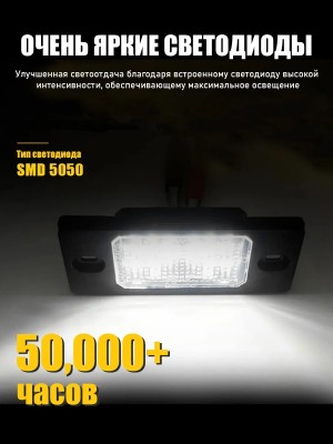 Подсветка номера для Touareg MK1, Cayenne 955/957